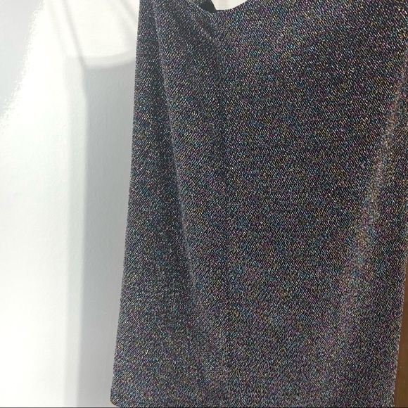 Express Multi Color Shimmer Twilight Sparkle Y2K V Neck Tank – SZ XS Camisole - Picture 7 of 13